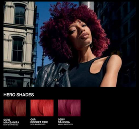 Redken Cherry Vinyl Red Article Service Look 1